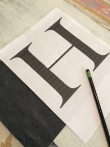 Printed letter