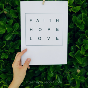 losing faith, hope, love - three causes of discouragement and fear