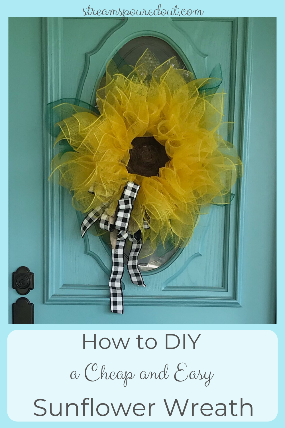 You are currently viewing How to DIY a Cheap and Easy Sunflower Wreath